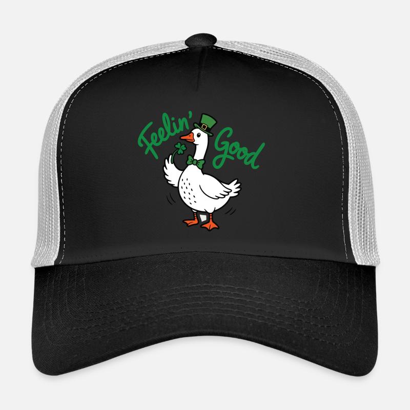 Feelin' Good Duck Leprechaun Trucker Cap