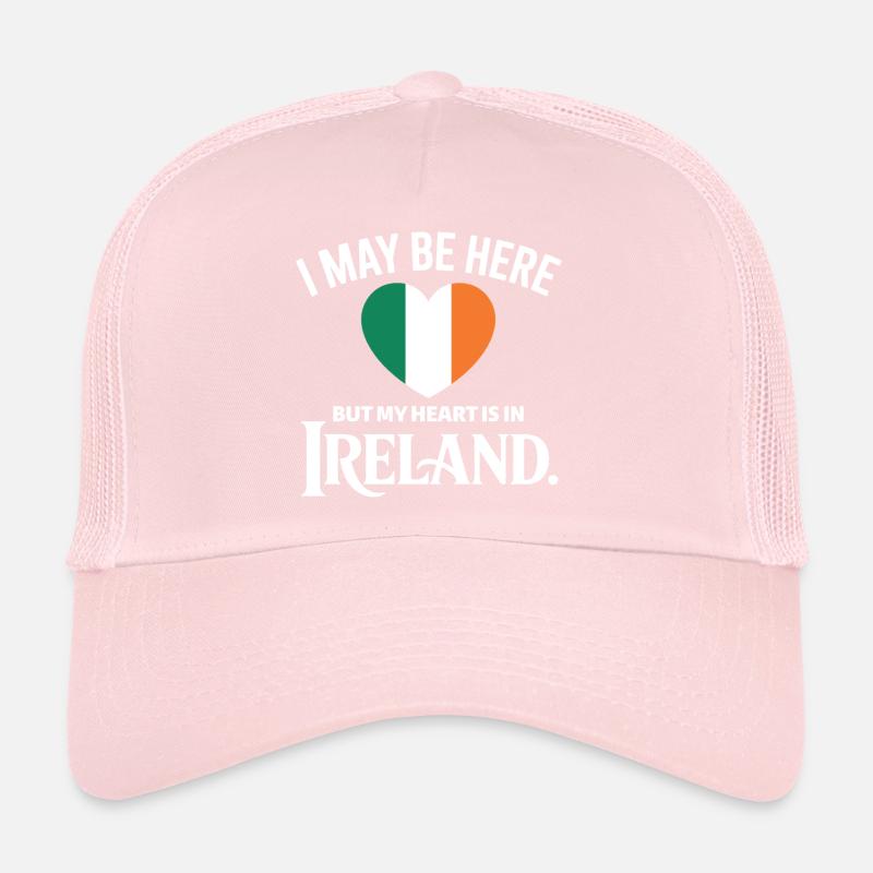 Conception du battement cardiaque irlandais Casquette trucker 