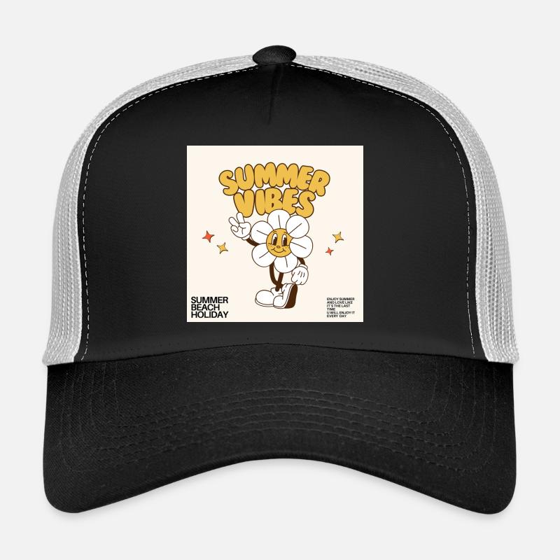 Summer Vibes Design Trucker Cap