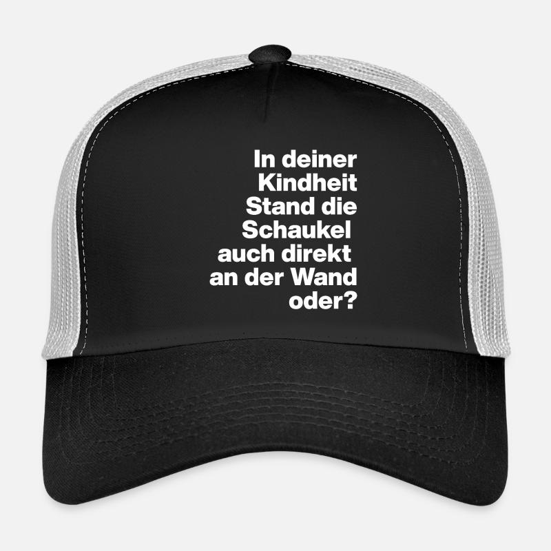 SWING ON THE WALL, STUPID, SARCASM, NAUGHTY Trucker Cap