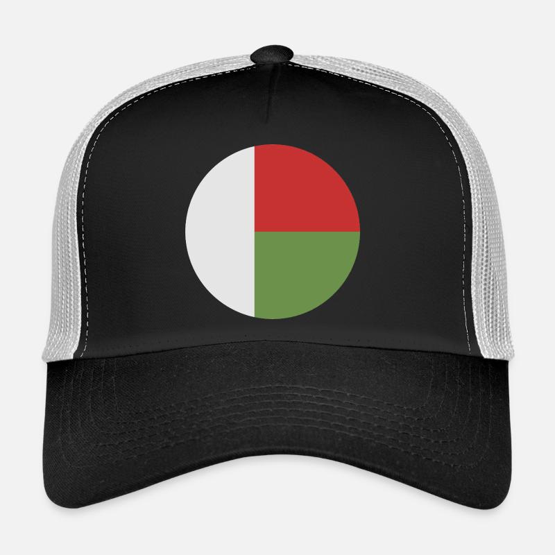 Drapeau rond de Madagascar Casquette trucker 