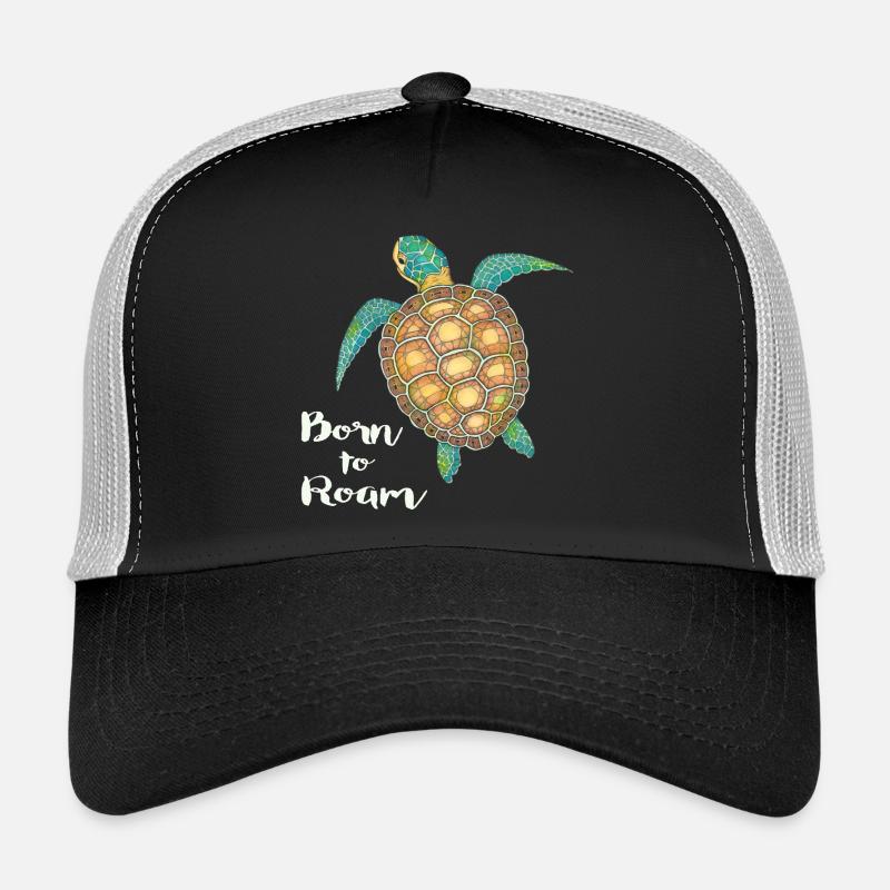 Sea Turtle Born to roam Trucker Cap