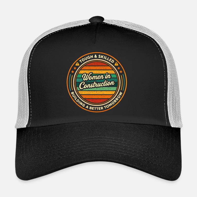 Femmes dans la construction fortes et compétentes Casquette trucker 