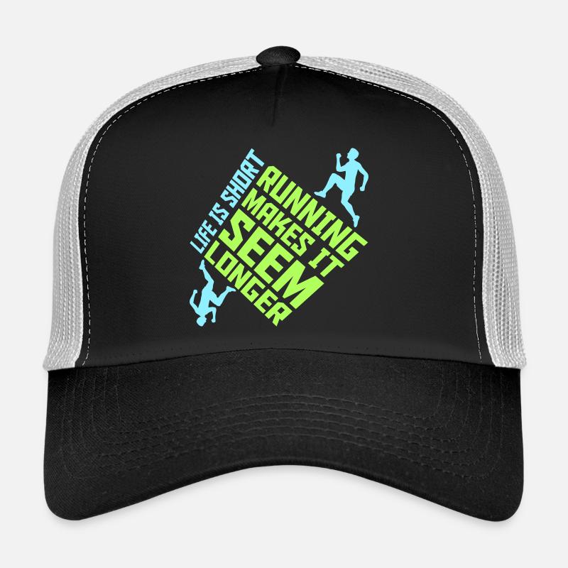 La vie est courte La course la rend plus longue Drôle Casquette trucker 