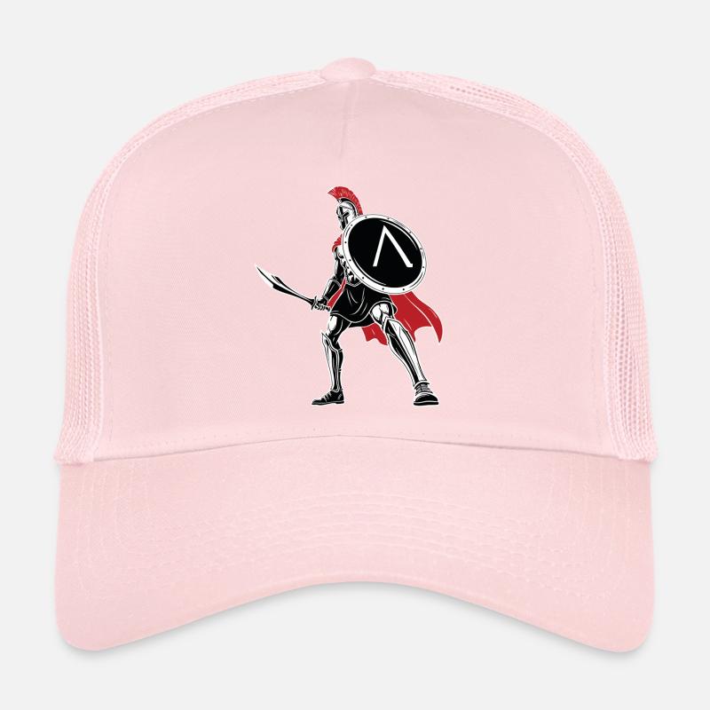 Spartiate Épée Bouclier Mascotte Spartan Legend Casquette trucker 