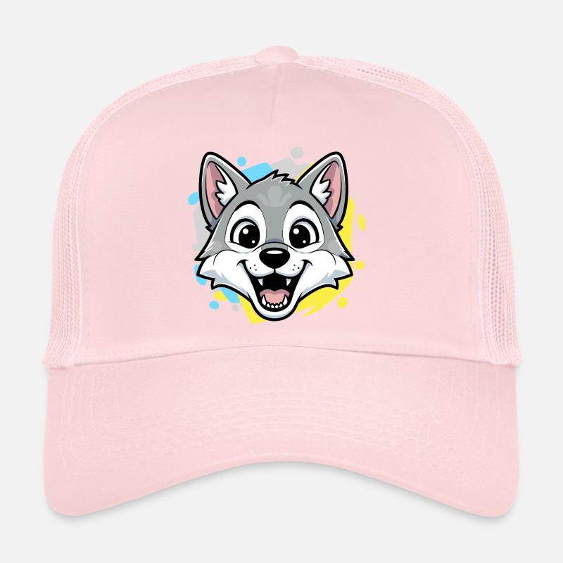 Dessin de la bande dessinée Wolf Head Casquette trucker 