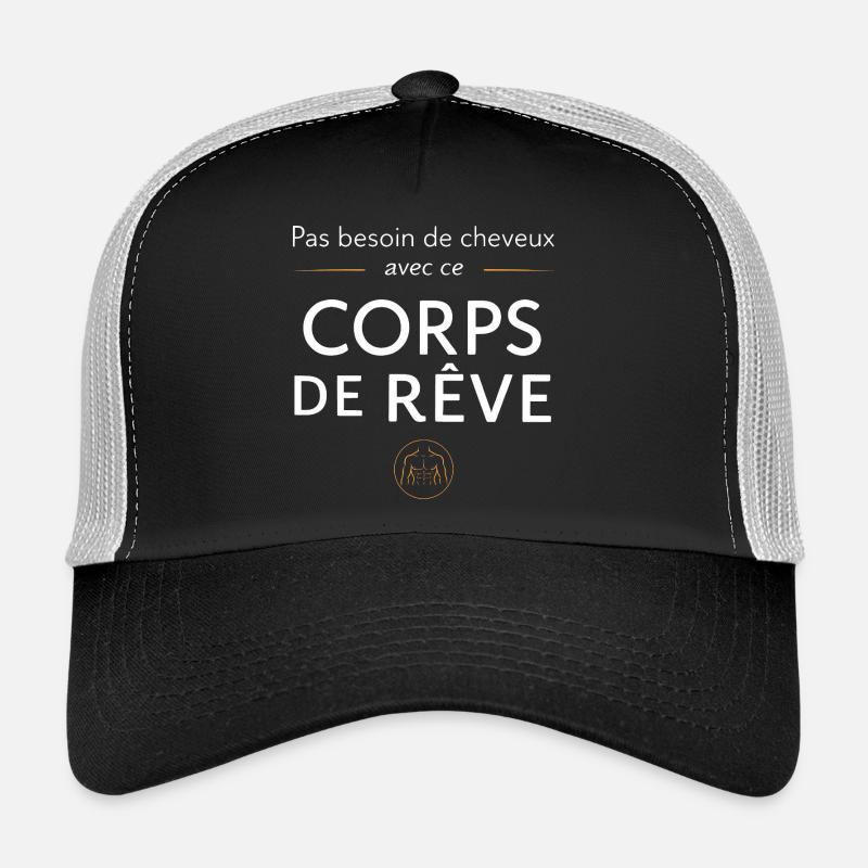 Pas besoin de cheveux avec ce corps de rêve Casquette trucker 