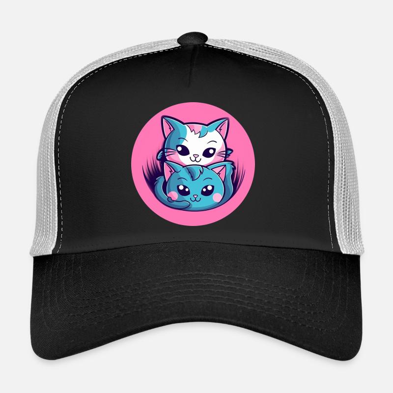 Duo de câlins chatons Casquette trucker 