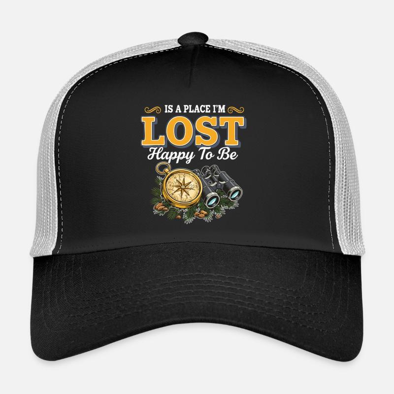 Lost Happy To Be Kompass-Wanderfernglas Trucker Cap