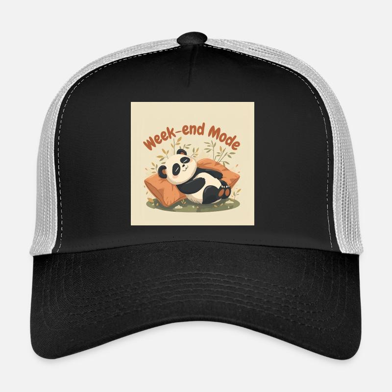Panda Weekend Entspannter Modus Trucker Cap