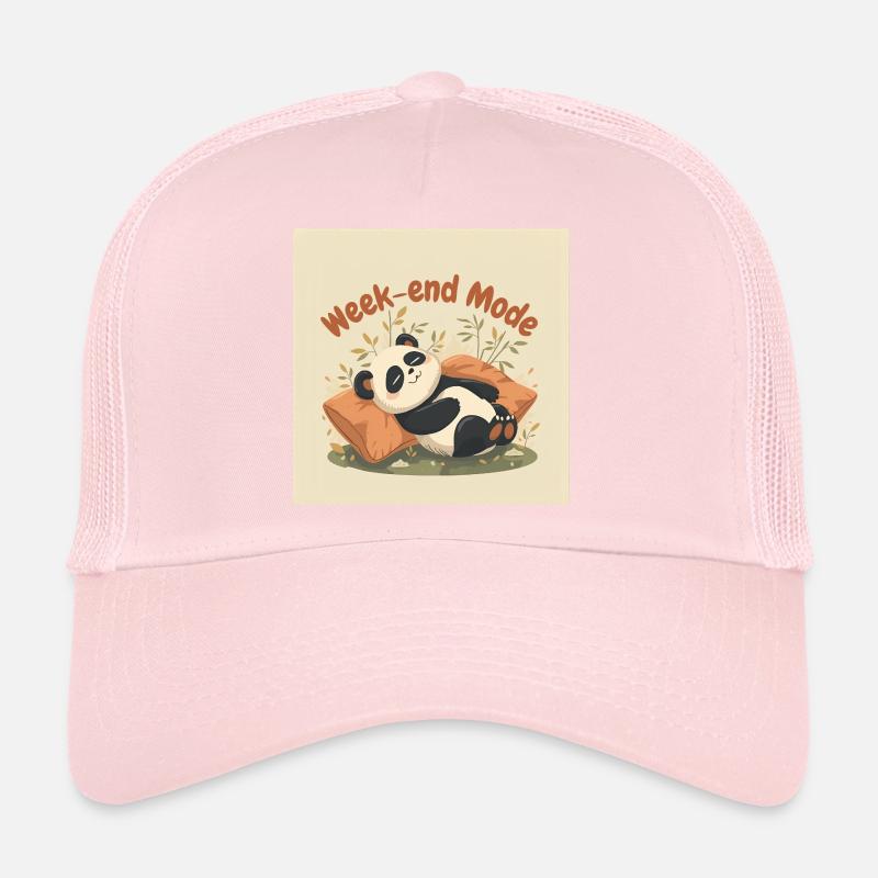 Panda Weekend Relaxed Mode Trucker Cap