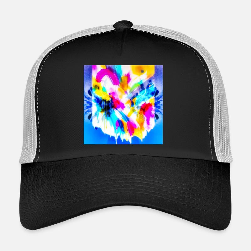 Explosion de couleurs à l’aquarelle Casquette trucker 