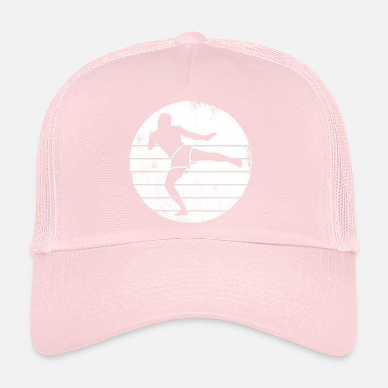 Kickboxer Drawing Trucker Cap