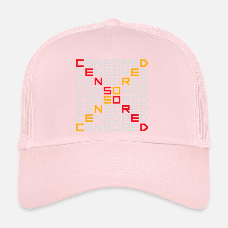 Censored Funny Statement Freedom Logo Trucker Cap