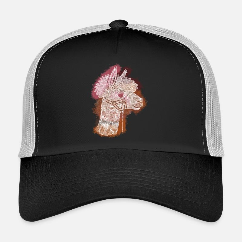 Alpaga Zentangle Casquette trucker 