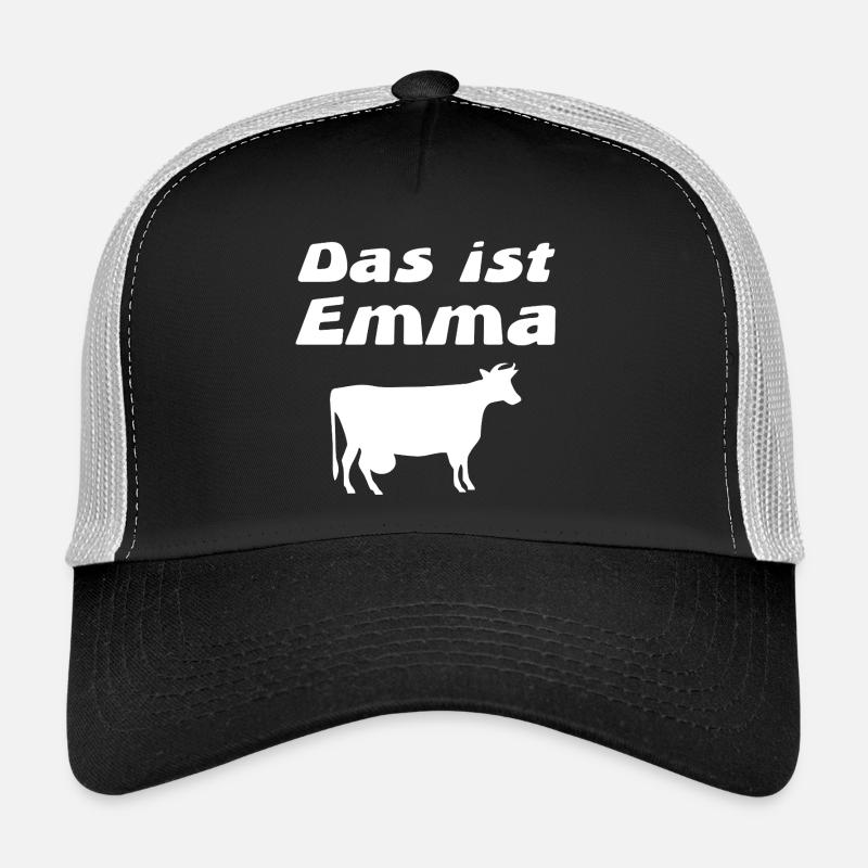 Emma - Trucker Cap - Schwarz/Steingrau