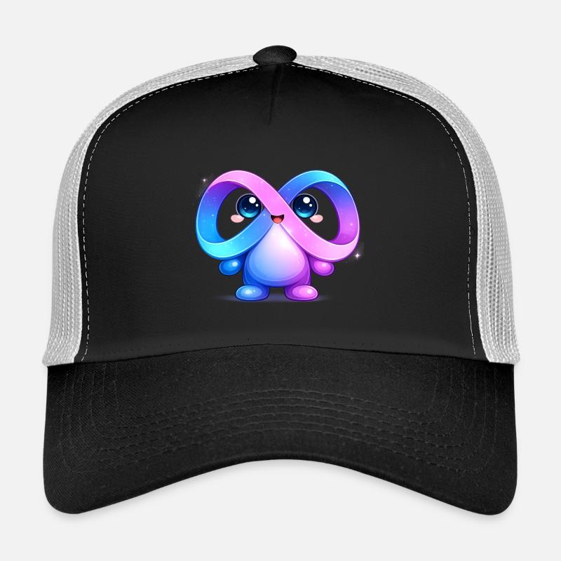 Niedlicher Meta-Infinity-Maskottchen-Aufkleber Trucker Cap