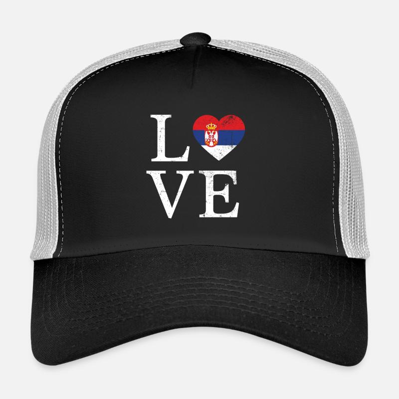 Avec amour la Serbie Casquette trucker 