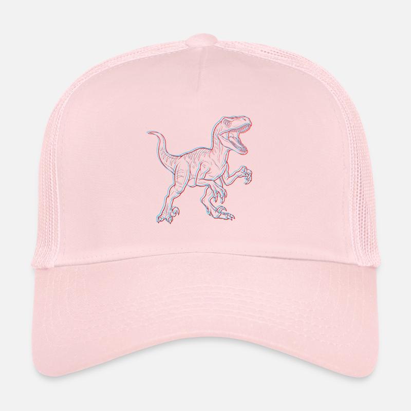 Neon Dinosaur 3D Skeleton Trucker Cap
