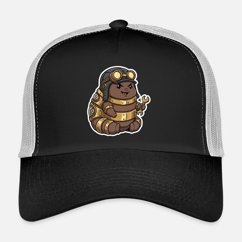 Steampunk-Ingenieur Ingenieur Messing-Crawler Trucker Cap