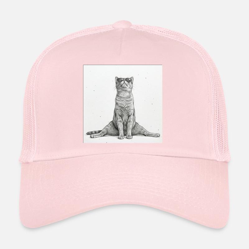 Séparations de yoga pour chats cool Casquette trucker 
