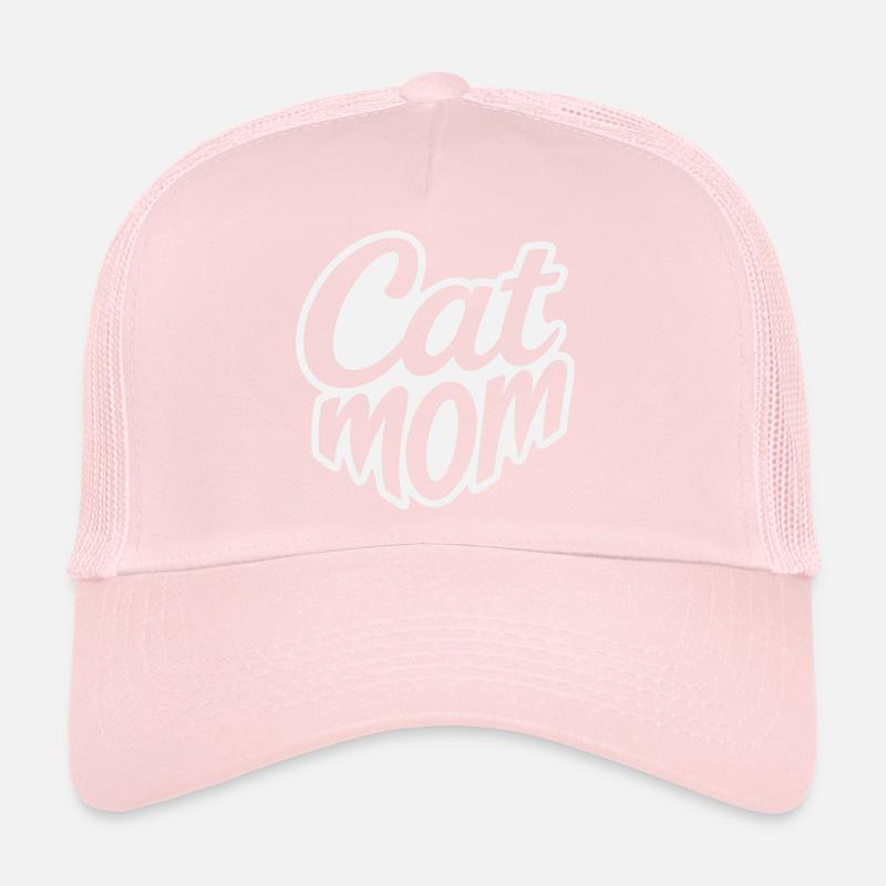 Maman chat, Lettrage maman chat, Casquette trucker 