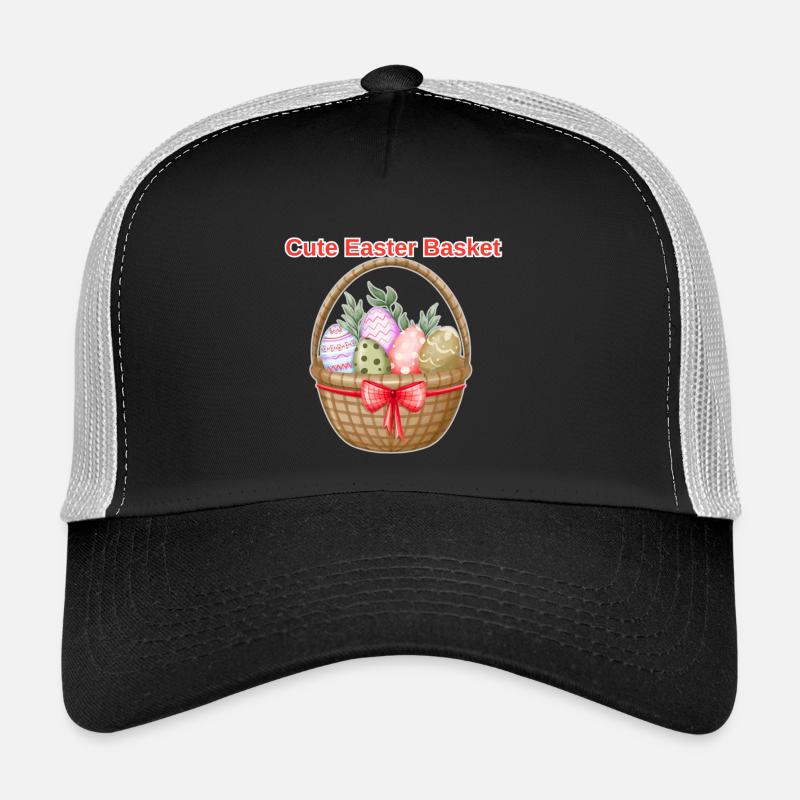 Cute Easter Basket Shirt – Easter Eggs Tee Trucker Cap