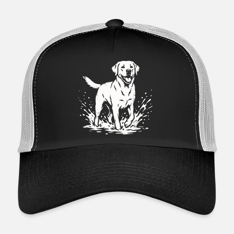 T-shirt Lover de chien Éclaboussure d’eau Casquette trucker 
