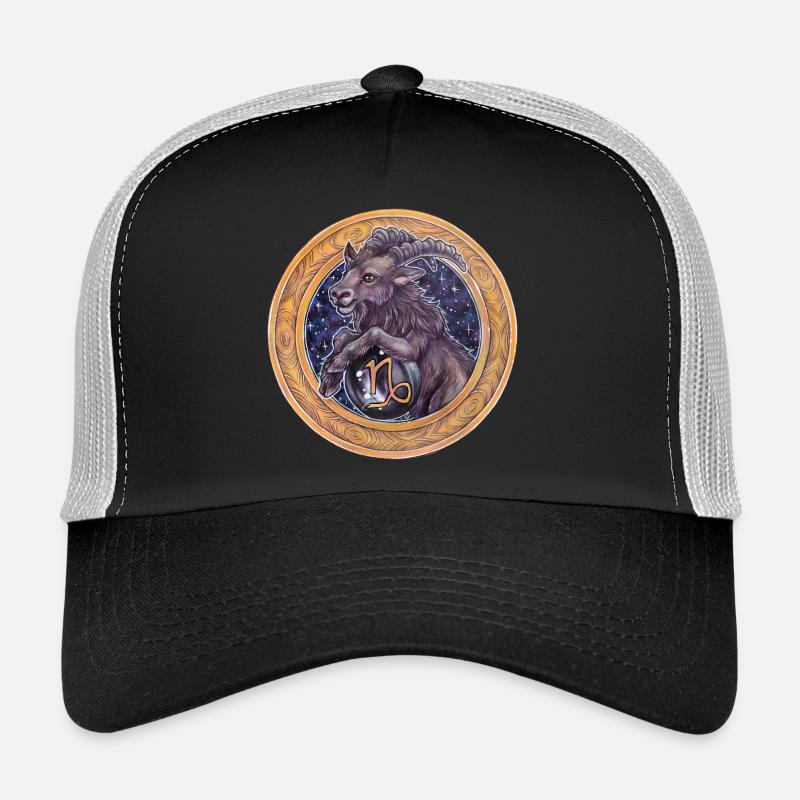 Zodiac Sign Sternzeichen Steinbock Capricorn Trucker Cap