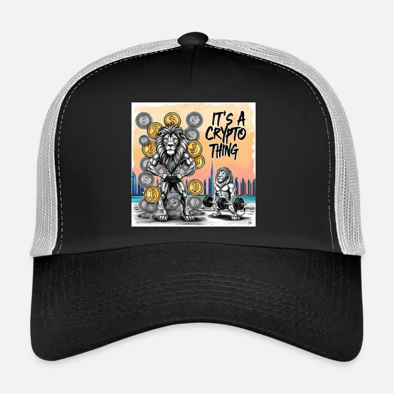 Krypto Löwen Muskelheld Trucker Cap