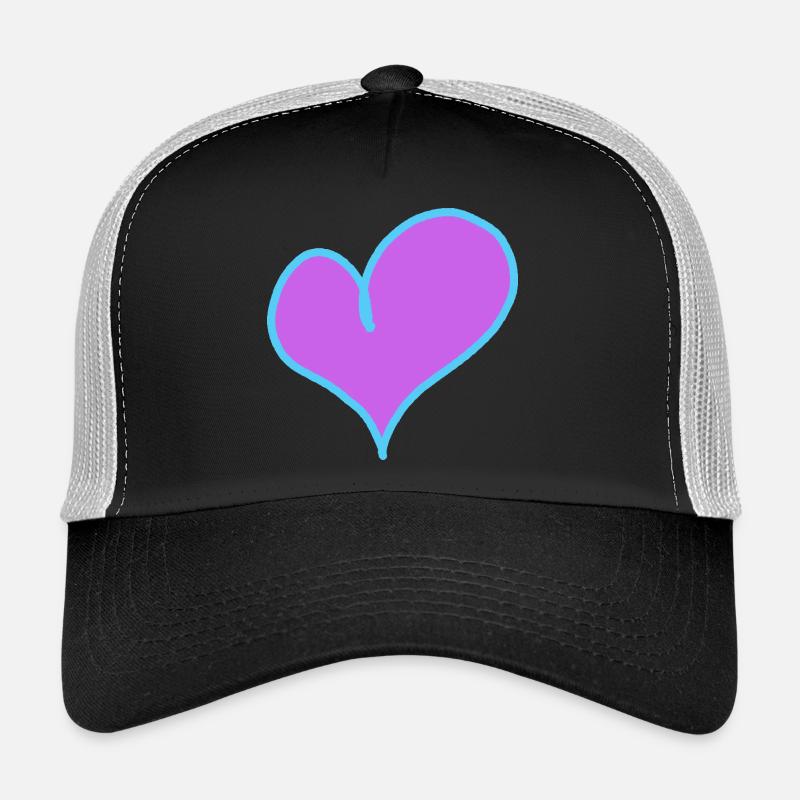 Herz Valentin Liebe Freundin Freund Trucker Cap