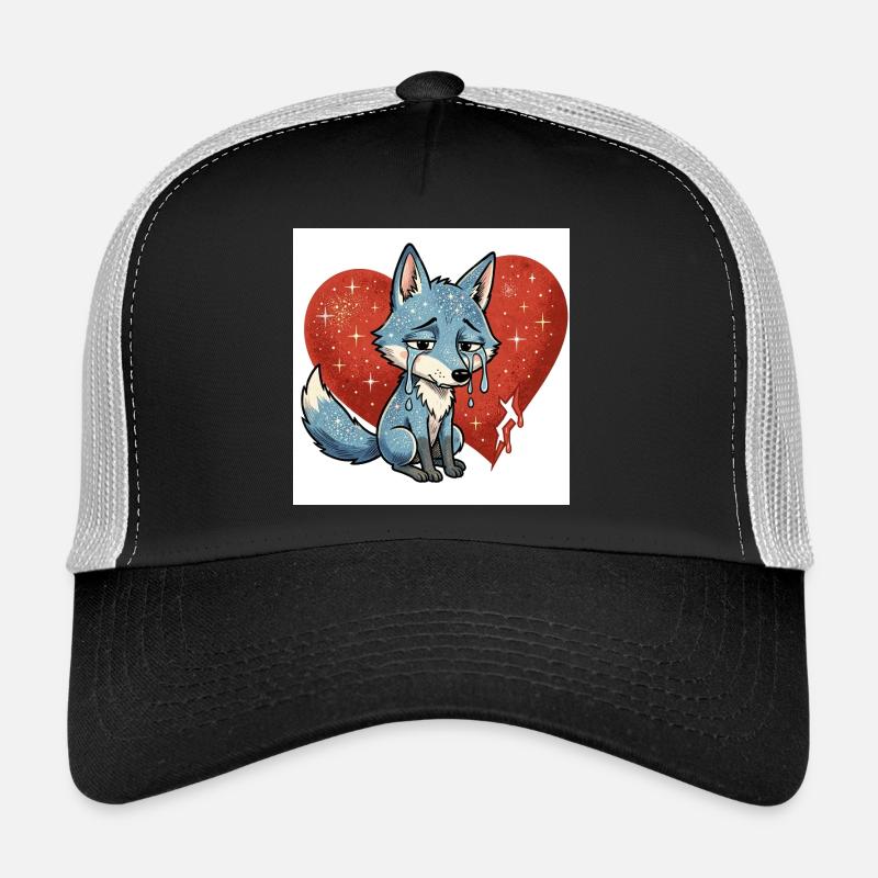 Fuchs tier traurig symbol herz gebrochen  Trucker Cap