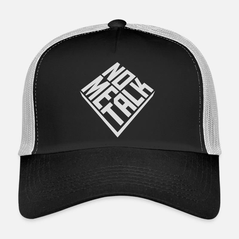 No Talk Me Funny Antisocial Introvert Mood Trucker Cap