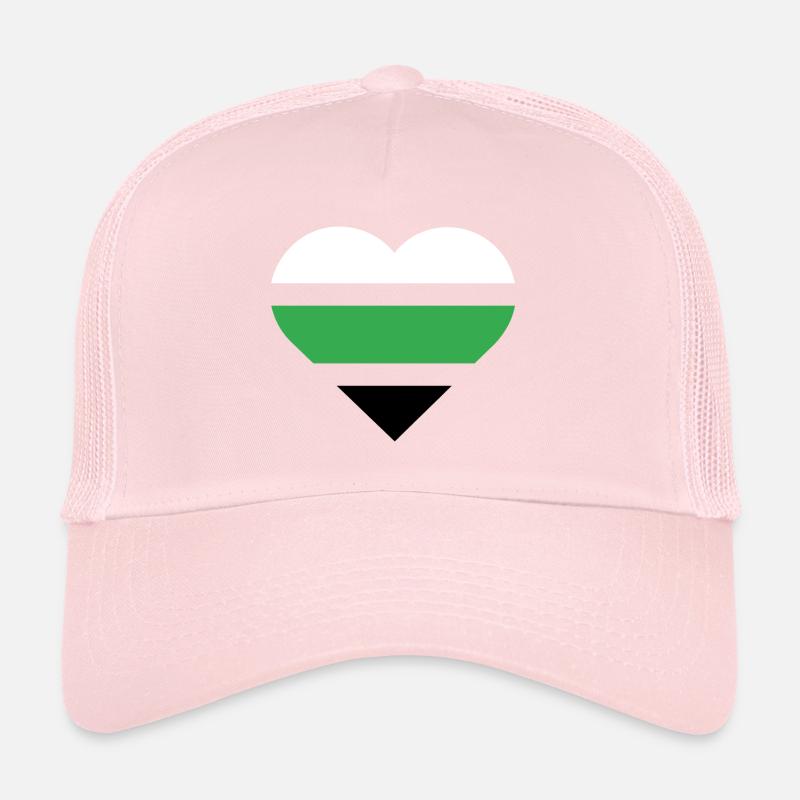 Drapeau de la fierté Cœur · Neutrois Casquette trucker 