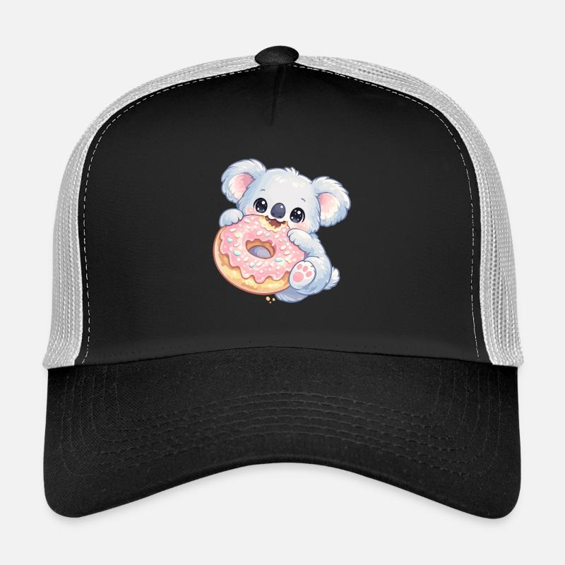 Koala câlin avec un donut Casquette trucker 