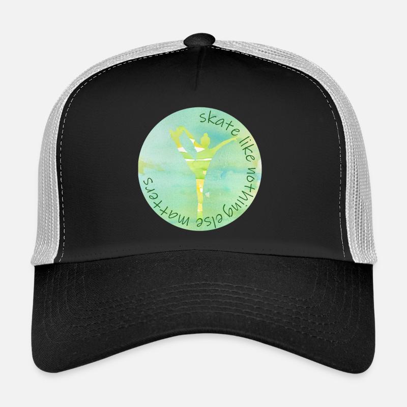 Patinez comme si rien d’autre n’avait d’importance - Casquette trucker  - noir/gris pierre