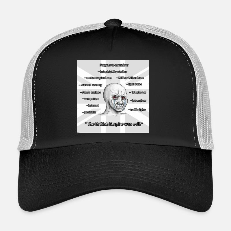 PROBRITAIN3 - Trucker Cap - Schwarz/Steingrau