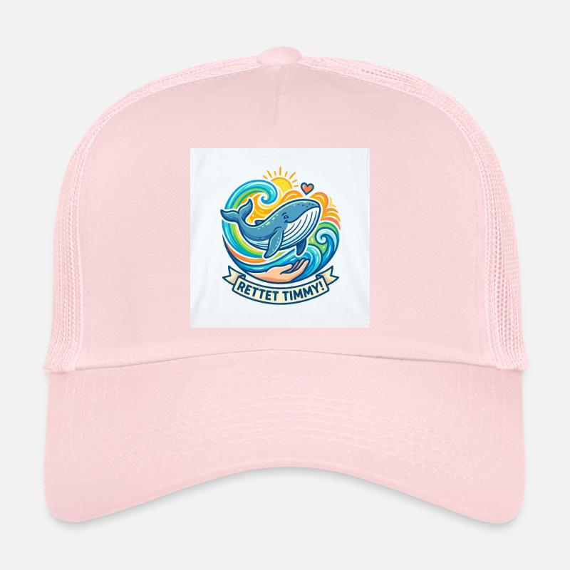 Sauvez Timmy : Les baleines dans les vagues de couleur Casquette trucker 