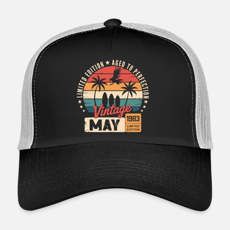 Special anniversary with this design May 1983 Trucker Cap
