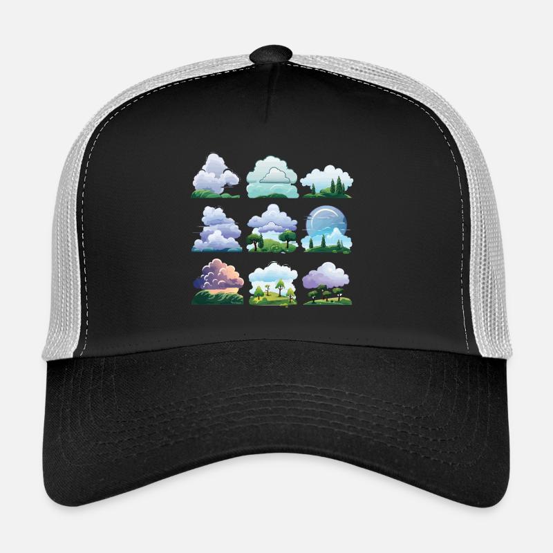 Ensemble de dessins animés Cloudscapes Casquette trucker 