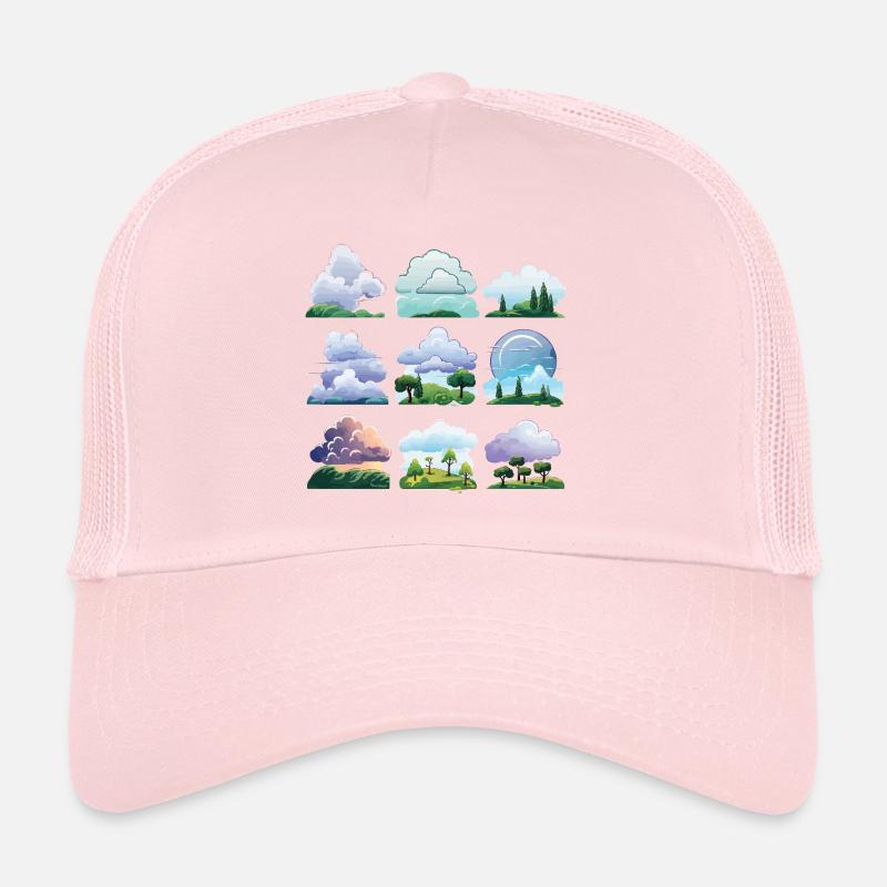 Cloudscapes Cartoon Trucker Cap