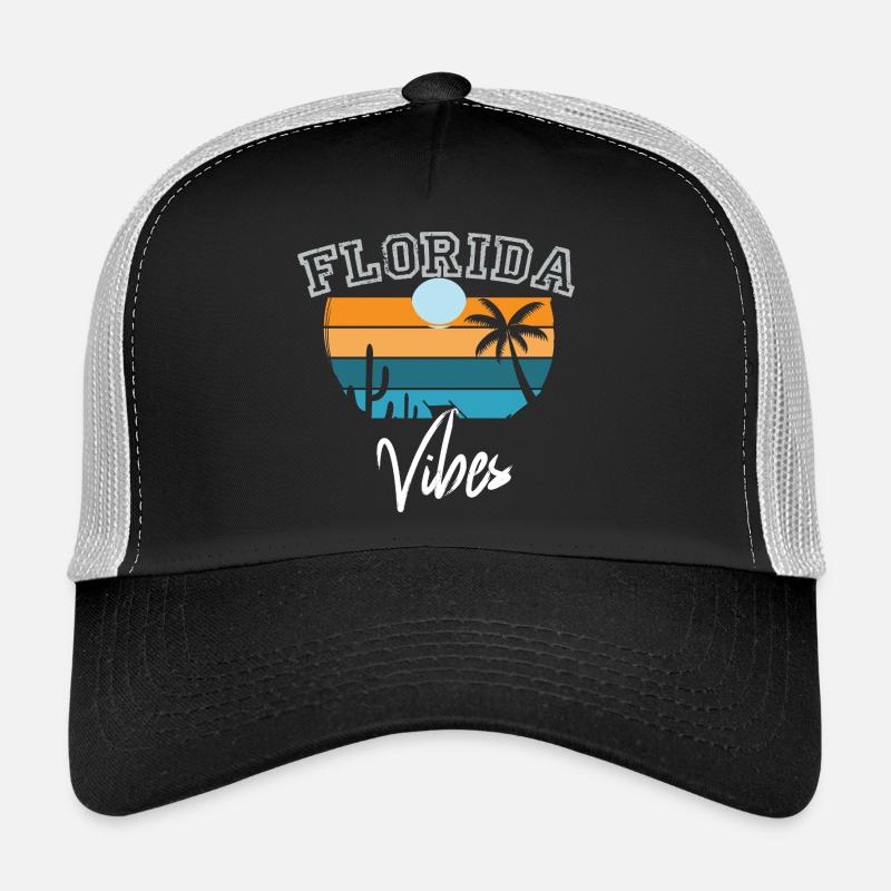 florida vibes Retro Florida Trucker Cap