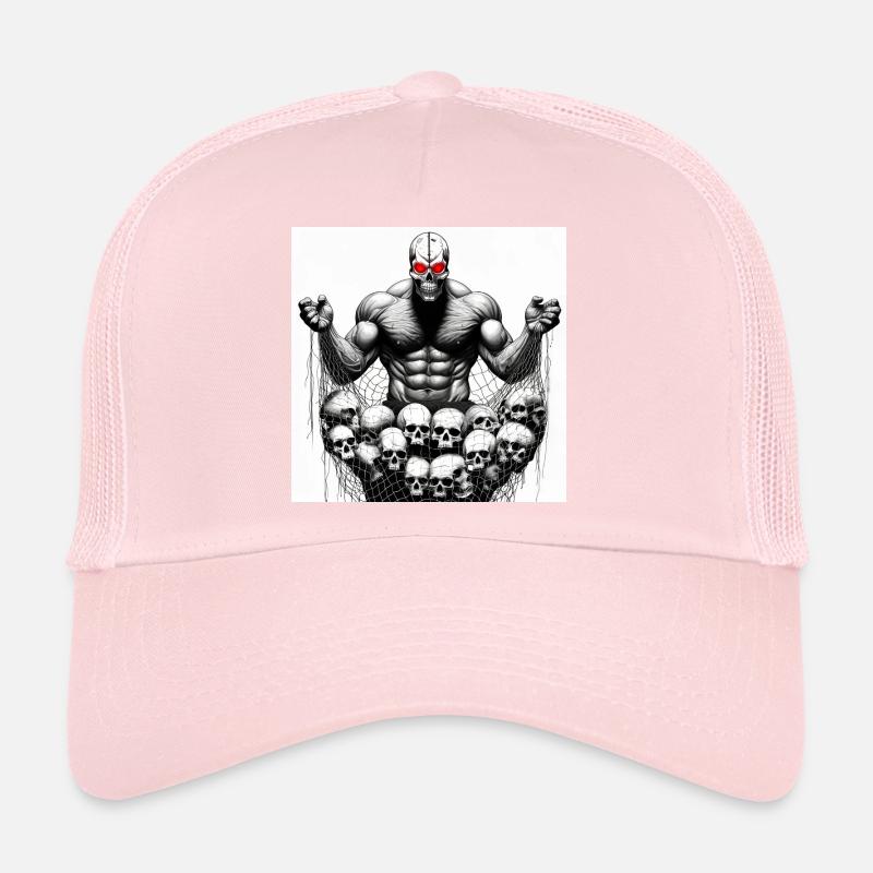 Musclé Crânes en Filet Casquette trucker 