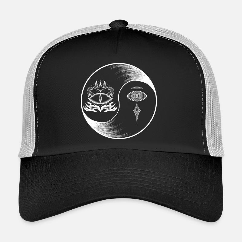 Finde die Ruhe in dir (Umgekehrt) - Trucker Cap - Schwarz/Steingrau
