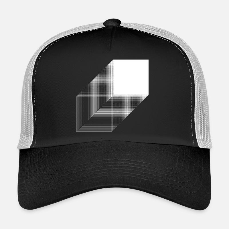 Bold square bauhaus design Trucker Cap