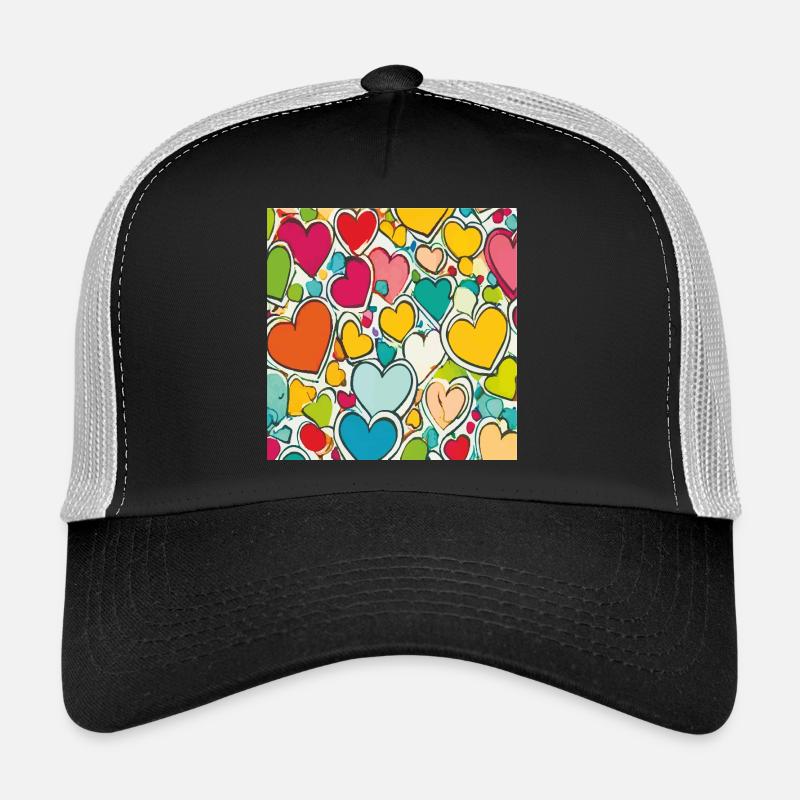 Le cœur en aquarelle Casquette trucker 