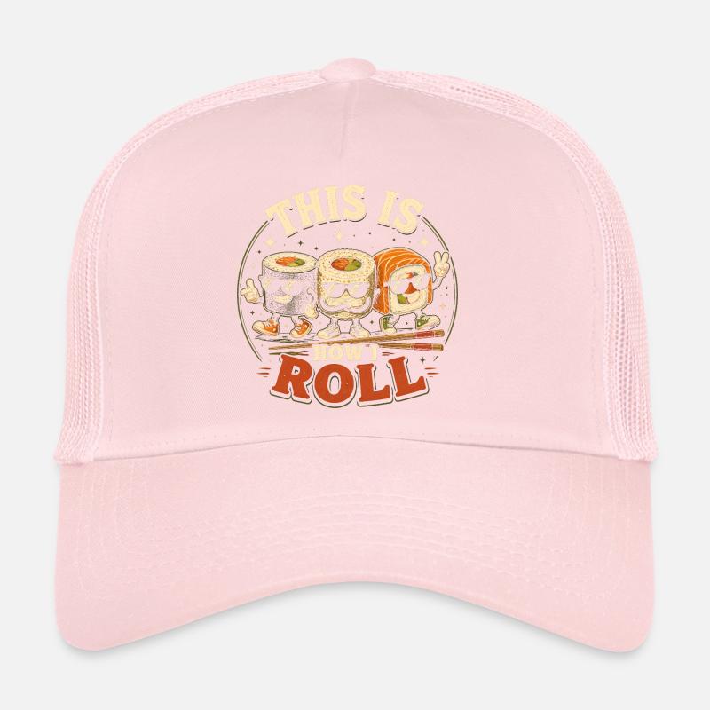 Comment lancer des rouleaux de sashimi japonais Casquette trucker 