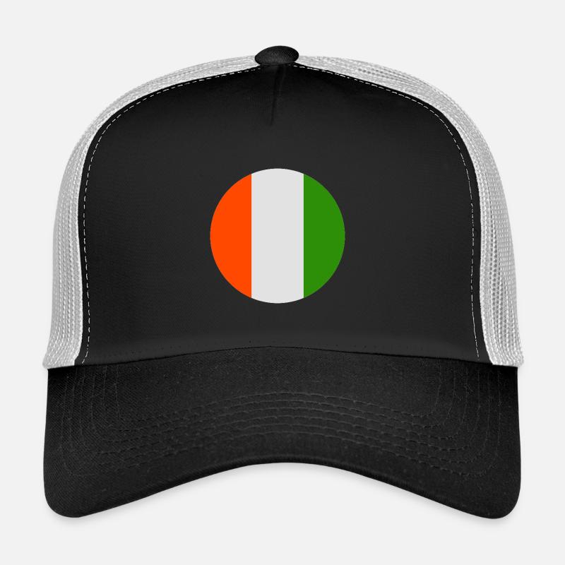 Round Irish flag Trucker Cap