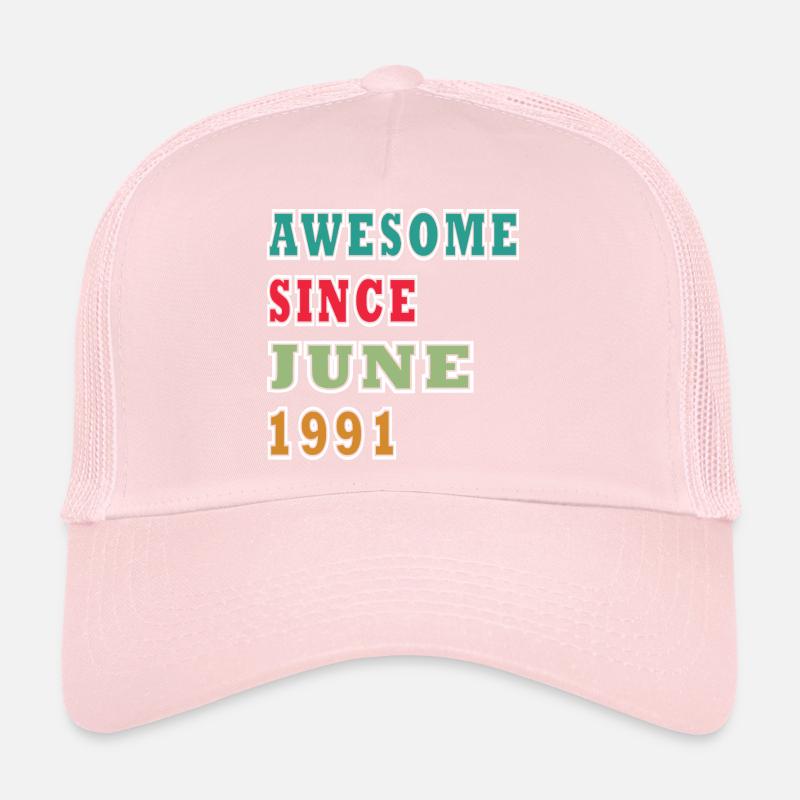 Awesome Seit Juni 1991 Trucker Cap