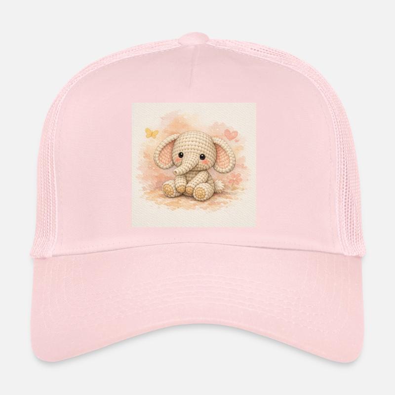 Yarn elephant Trucker Cap